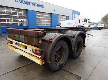 Container transporter/ Swap body semi-trailer Groenewegen 20 FT Chassis / Steel Suspension / Double Tyres: picture 5