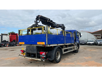Dropside/ Flatbed truck, Crane truck MAN TGM 18.250: picture 4