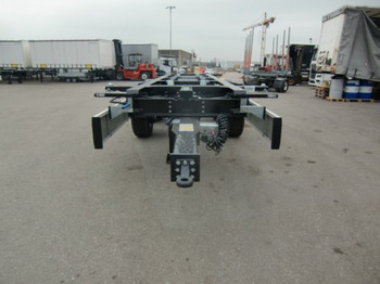 Container transporter/ Swap body trailer Krone ZZ/DC07 Tandem Lafette, Standard,   BPW-Achsen, Heckabstützung: picture 2