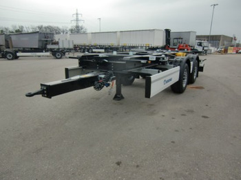 Container transporter/ Swap body trailer Krone ZZ/DC07 Tandem Lafette, Standard,   BPW-Achsen, Heckabstützung: picture 3