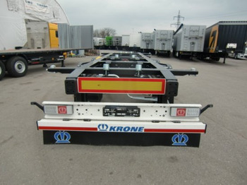 Container transporter/ Swap body trailer Krone ZZ/DC07 Tandem Lafette, Standard,   BPW-Achsen, Heckabstützung: picture 5