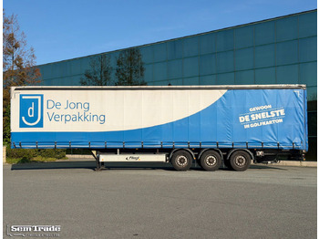 Curtainsider semi-trailer Fliegl SDS 350 Lift Axle Disc Brakes Sliding Sides + Roof TOP Condition: picture 2