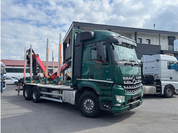 Timber truck, Crane truck Mercedes-Benz Arocs 6x4/Kran Cranab TZ 12.2: picture 5