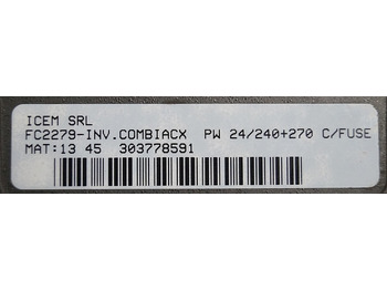 ECU for Material handling equipment ICEM FC2279 | Controller ZAPI FC2279-INV. COMBIACX PW 24/240+270 C/FUSE sn. 13 4: picture 2 ECU for Material handling equipment ICEM FC2279 | Controller ZAPI FC2279-INV. COMBIACX PW 24/240+270 C/FUSE sn. 13 4: picture 2