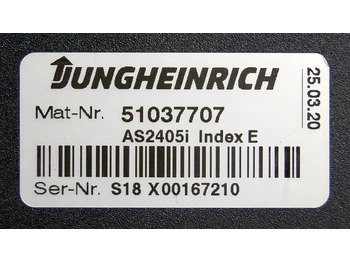 ECU for Material handling equipment Jungheinrich 51037707 | Rij regeling driving controller AS2405i index E Sw. 1,31: picture 3