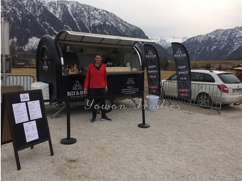 Vending trailer for transportation of food YOWON small fiberglass food vending trailer hot dog cart for Europe: picture 2