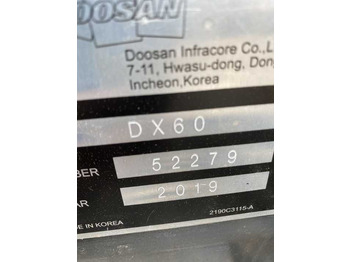 Crawler excavator Awesome Performance Korea Imported Small Scale Used Doosan Excavator Dx60 Dx225 Dh60 Dh55: picture 3