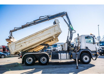 Tipper, Crane truck Scania P 400 // BIBENNE // GRUE HIAB 16 t/m // RETARDER: picture 3