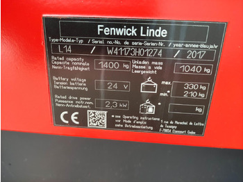 Stacker Linde L14-1173 (LACK NEU): picture 5