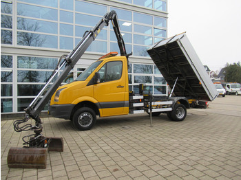Tipper, Crane truck Volkswagen Crafter 50 2.5TDI 80KW HIAB 033 B-2 + Kipper Tipper: picture 3