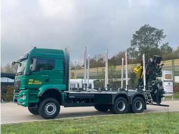 Timber truck, Crane truck MAN TGS 33.520 6X6  Euro6e  Loglift 165 Z Retarder: picture 2