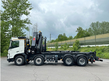 Hook lift truck, Crane truck Volvo FMX 500 8x4 Abrollkipper + Kran Hiab 658-6: picture 4