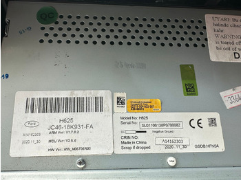 Cab and interior WYŚWIETLACZ PANEL RADIA NAWIGACJI FORD F-MAX CARGO H625 JC46 18K931 FA: picture 3