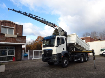 Tipper, Crane truck MAN 33.430 6x6  3-SEITENKIPPER KRAN HIAB 228- 6HYDRO: picture 2