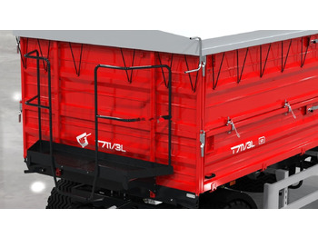 Farm trailer Metal-Fach T711/1L – 8t Long dwuosiowa: picture 2