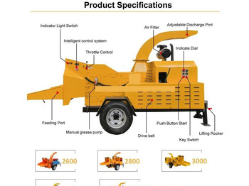Wood chipper NEW MAXUS 320 HP Chipper 8T/h like Bandit Warranty НОВИЙ Ребак MAXUS 320 К.с. 8Т/год як Bandit Гарантія NOWY Rębak MAXUS 320 KM 8T/h jak Bandit Gwarancja: picture 4