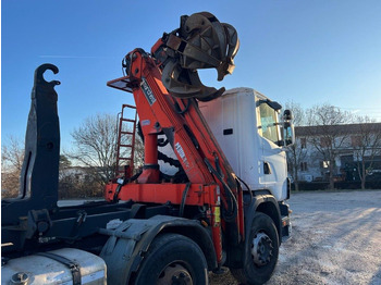 Hook lift truck SCANIA CV R124 SCARRABILE CON GRU E POLIPO: picture 5