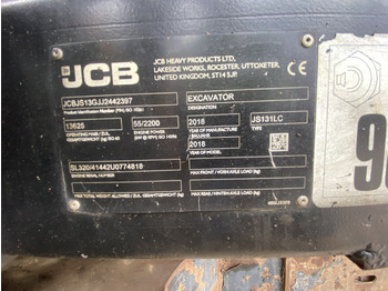 Crawler excavator JCB JS131: picture 3