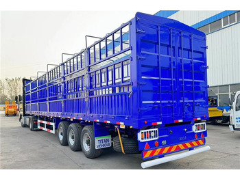 Livestock semi-trailer for transportation of flowers TITAN 3 Axle Cargo Fence Trailer with Air Suspension Transport Animal: picture 2 Livestock semi-trailer for transportation of flowers TITAN 3 Axle Cargo Fence Trailer with Air Suspension Transport Animal: picture 2