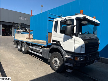 Dropside/ Flatbed truck, Crane truck Scania P 410 6x4, EURO 6, Retarder, HIAB, Remote: picture 4