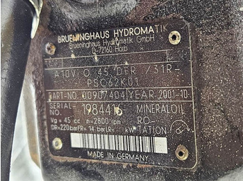Hydraulics for Construction machinery Brueninghaus Hydromatik A10VO45DFR/31R-Load sensing pump: picture 3