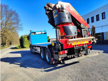 Dropside/ Flatbed truck, Crane truck Mercedes-Benz Actros 4151 V8 8x4 roofcrane / dachdecker Palfinger PK78002 + Flyjib PJ170: picture 4