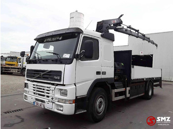 Dropside/ Flatbed truck, Crane truck Volvo FM 10 hiab 115/5: picture 3