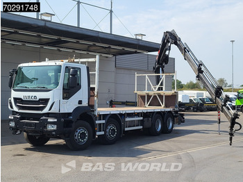 Dropside/ Flatbed truck, Crane truck Iveco Trakker 410 8X4 HIAB 211 EP-4 HIDUO Crane Steelsuspension Euro 6: picture 3 Dropside/ Flatbed truck, Crane truck Iveco Trakker 410 8X4 HIAB 211 EP-4 HIDUO Crane Steelsuspension Euro 6: picture 3