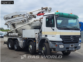 Concrete pump truck Mercedes-Benz Actros 3241 8X4 7m3 Putzmeister Mixer Big-Axle Steelsuspension 3-Pedals Pompe+Mixer Euro 4: picture 3