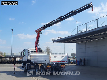 Tipper, Crane truck Mercedes-Benz Arocs 3348 6X4 Fasi F195A.2.24 Kran 3 sided tipper 9m3 Big-Axle Navi Euro 6: picture 2