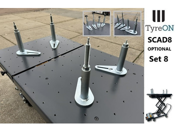 Workshop equipment SCAD8 adapter 8-piece set - height adjustable: picture 3