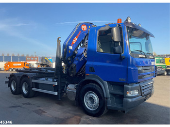 Hook lift truck, Crane truck DAF FAT 85 CF 360 6x4 PM 25 Tonmeter laadkraan: picture 3