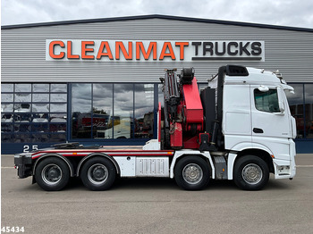 Crane truck Mercedes-Benz Arocs 3251 8x4 Euro 6 Retarder HMF 85 Tonmeter laadkraan Fly-Jib: picture 3