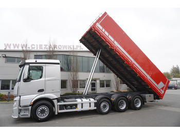 Dropside/ Flatbed truck MERCEDES-BENZ Actros 3563 8x4 / Tipper for grain 20 t load capacity: picture 4