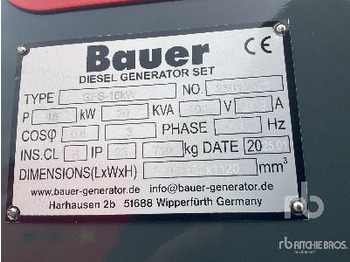 Generator set BAUER GENERATOREN GFS-16 ATS 20 kVA (Unused): picture 5