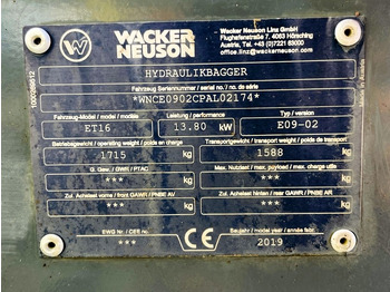 Mini excavator Neuson ET16 (3865): picture 3