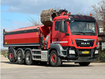 Tipper, Crane truck MAN TGS 35.400 8X4 TRIPLE!! EURO6!! Z-KRAAN/KIPPER!!TOP!!: picture 2