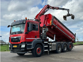 Tipper, Crane truck MAN TGS 35.400 8X4 TRIPLE!! EURO6!! Z-KRAAN/KIPPER!!TOP!!: picture 3