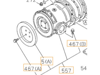 Engine and parts CASE