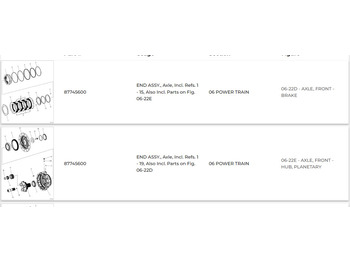 Axle and parts for Construction machinery Case 87745600: picture 2 Axle and parts for Construction machinery Case 87745600: picture 2
