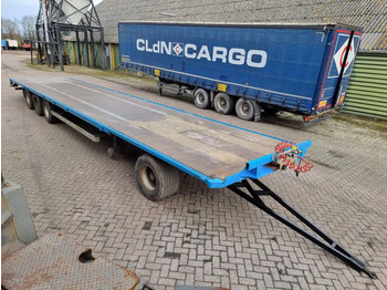 Dropside/ Flatbed trailer Van Hool 13.60 M LONG - 1 M HIGH - SUPER SINGLE TIRES - DRUM BRAKES: picture 3 Dropside/ Flatbed trailer Van Hool 13.60 M LONG - 1 M HIGH - SUPER SINGLE TIRES - DRUM BRAKES: picture 3