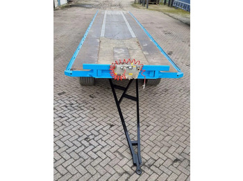 Dropside/ Flatbed trailer Van Hool 13.60 M LONG - 1 M HIGH - SUPER SINGLE TIRES - DRUM BRAKES: picture 2 Dropside/ Flatbed trailer Van Hool 13.60 M LONG - 1 M HIGH - SUPER SINGLE TIRES - DRUM BRAKES: picture 2