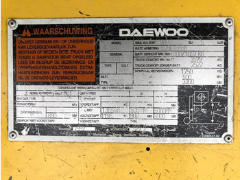 Electric forklift Daewoo B18T 1.8 ton Elektra Sideshift Heftruck: picture 4