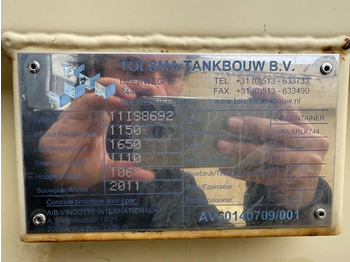 Shipping container Tolsma Kiwa IBC 1150 liter Dieseltank Milieutank: picture 4 Shipping container Tolsma Kiwa IBC 1150 liter Dieseltank Milieutank: picture 4