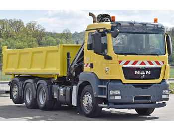 Tipper, Crane truck MAN TGS 35.440 * HIAB 122 B-3 DUO / 8x4: picture 4
