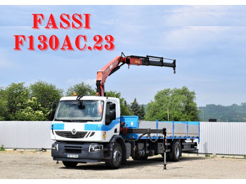 Crane truck RENAULT Premium 320