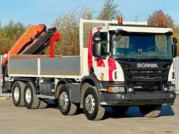 Crane truck Scania P 450* PRITSCHE 6,90m * PK 23002- SH C FUNK *8x4: picture 3