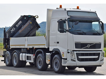 Crane truck, Dropside/ Flatbed truck Volvo FH 520 * HIAB 1055 EP - 4 HIPRO/FUNK * 8x4: picture 3