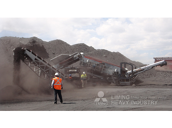 Screener Liming 100-150 tph Mobile Screening Plant Mobile Vibrating Screen: picture 5
