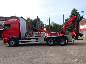 Timber truck, Crane truck for transportation of timber DAF XF 510 6x4 Crane EPSILON M120Z: picture 4